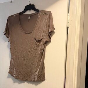 Glitz Short Sleeve Tan Tee